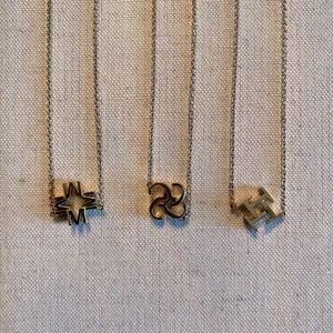 Vintage India Hicks Legacy Letter Necklaces